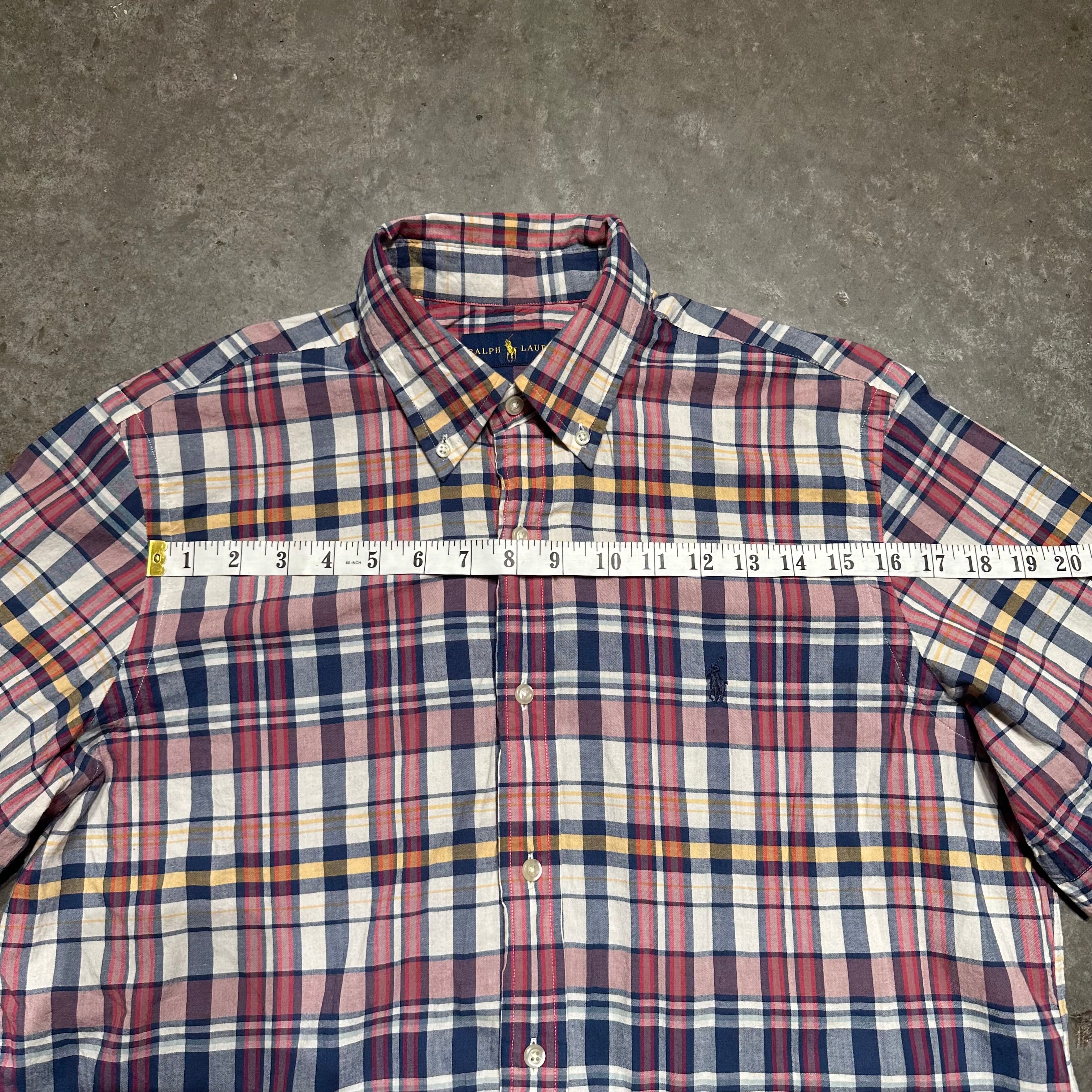 Ralph Lauren Full Plaid Button Up Short Sleeve