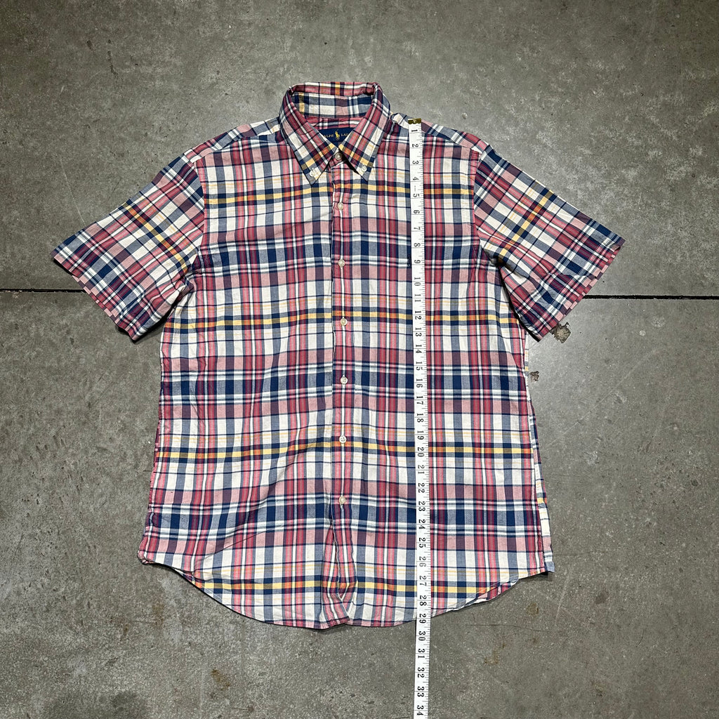 Ralph Lauren Full Plaid Button Up Short Sleeve