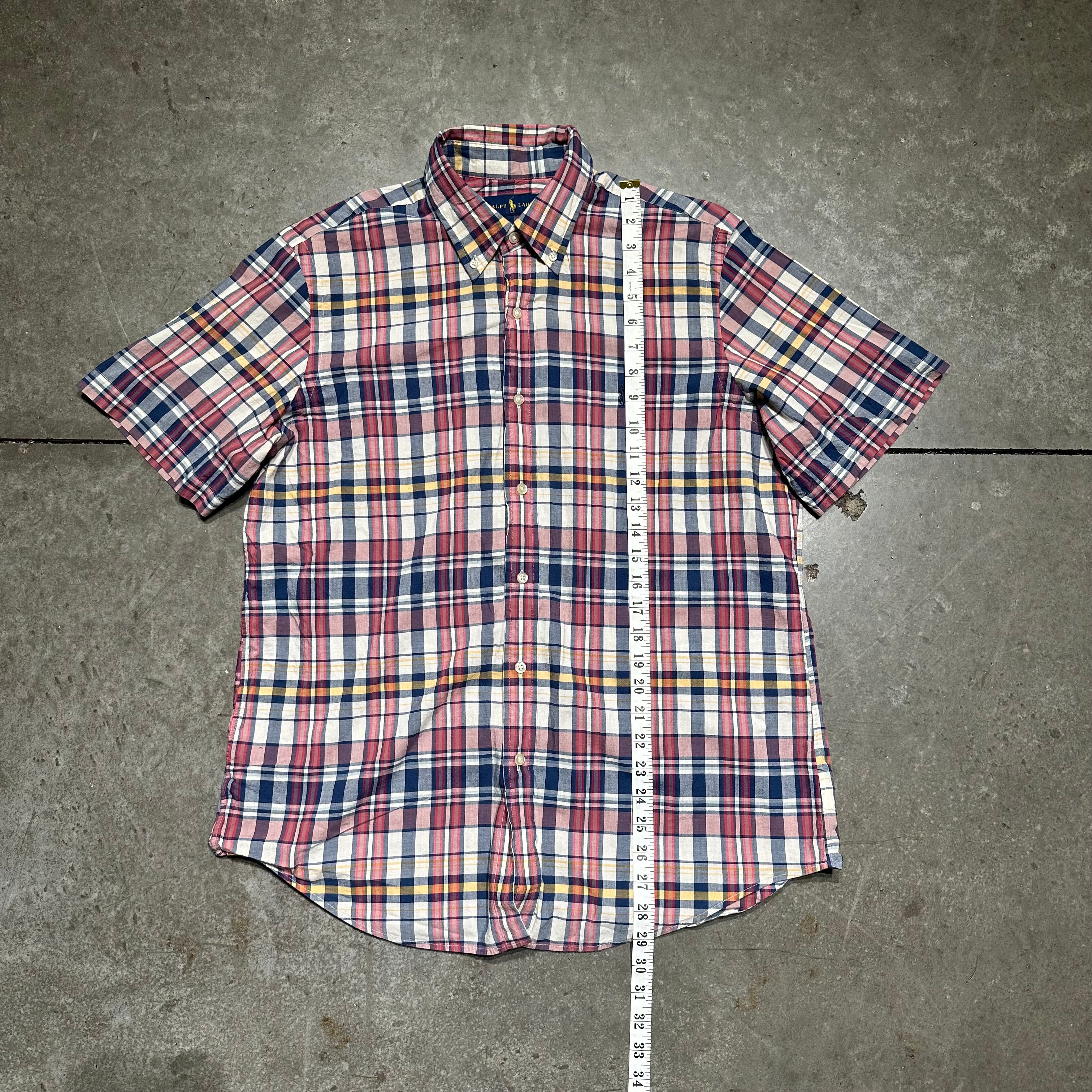 Ralph Lauren Full Plaid Button Up Short Sleeve